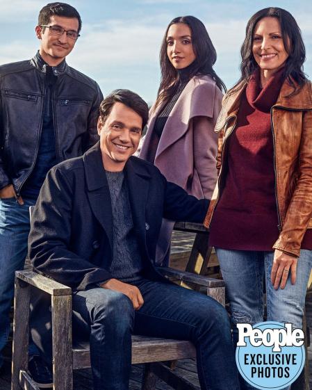 La pareja con sus dos hijos, Julia y Daniel, de 29 y 25 años