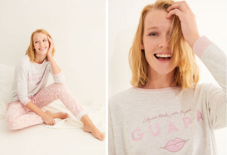 Pijama 'Llegaré tarde pero llegaré guapa' La Vecina Rubia