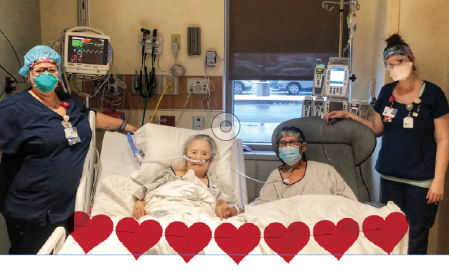 Frank Martinez, de 93 años, y su mujer Mansako, de 86, pasaron una velada muy especial.