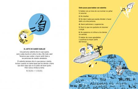 Detalle del libro 'Habilidades sociales' de Sofía Gil, ilustrado por Andreu Llinàs