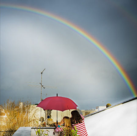 Arco iris en Mataró.