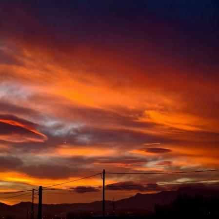 Vistas del amanecer en Gurb.