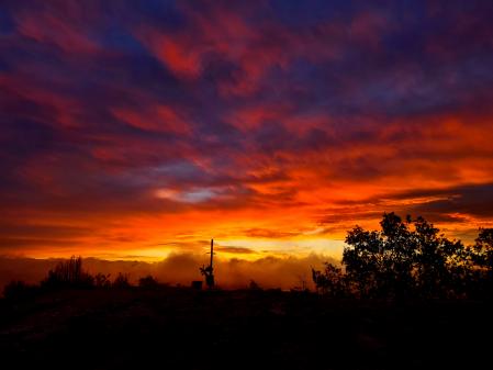 Atardecer en los alrededores del Santuari dels Munts.