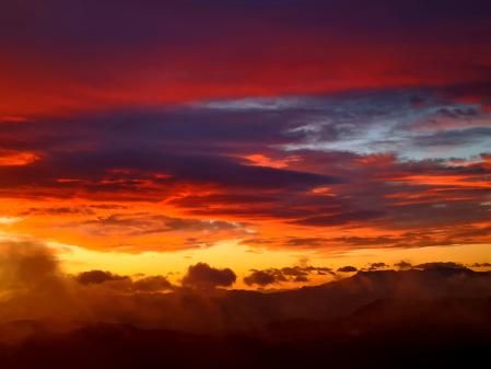 Atardecer en Lluçanès.