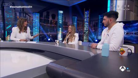'El hormiguero': Omar Montes comenzó la entrevista 'roneando' con Nuria Roca