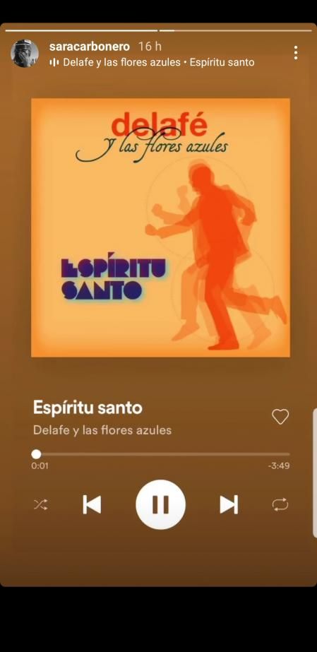 Historia de Sara Carbonero en las redes sociales