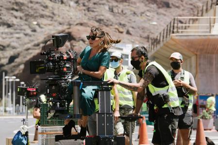 Candela Peña rodaje 2