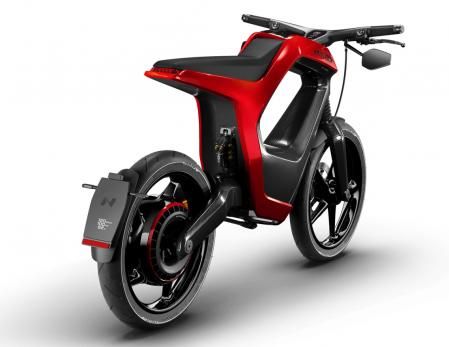 Motocicleta eléctrica Novus.