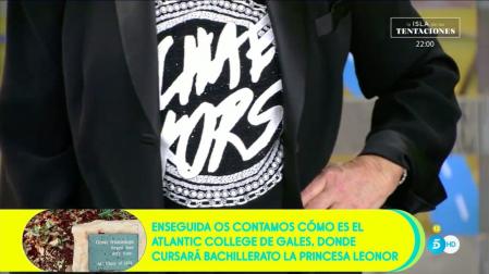 'Sálvame' enfoca la camiseta de Chelo García Cortés para trolearla