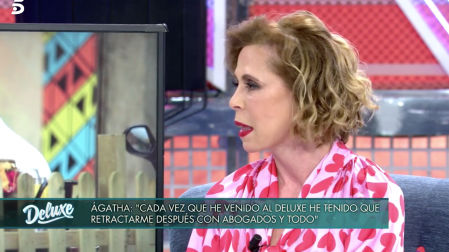 Ágatha Ruiz de la Prada ha acudido al plató del programa presentado por Jorge Javier Vázque