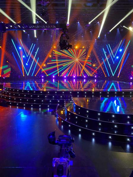 Otra vista del plató del escenario de 'Destino Eurovisión'