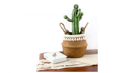 Cestos decorativos de mimbre