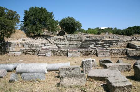 Ruinas del anfiteatro de Troya