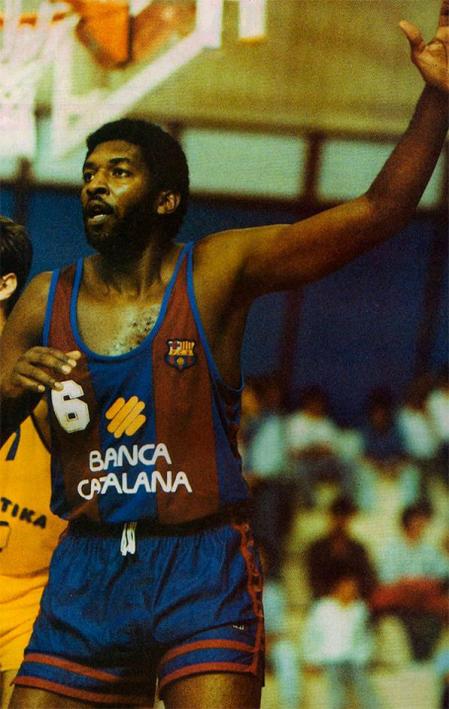 Chicho Sibilio, con el uniforme del Barça, en los años 80