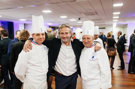 Poujauran, panadero de grandes chefs, entre Briffard y Groult (Le Cordon Bleu)