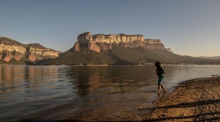 Panorámica del embalse de Sau.