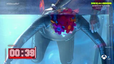 'El Desafío': Ágatha Ruiz ha sido protagonista de la apnea más corta del programa