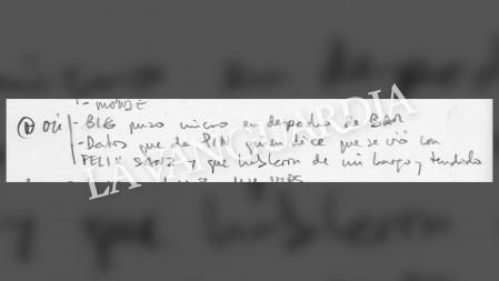 Apuntes de la agenda de Villarejo