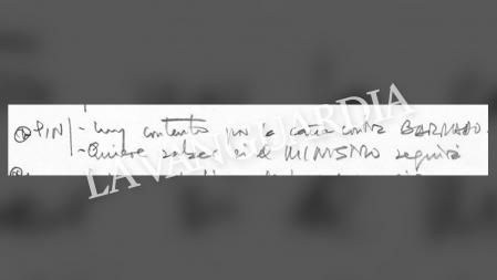 Apuntes de la agenda de Villarejo