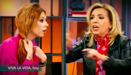 Alejandra Rubio y Carmen Borrego en 'Viva la vida' el pasado domigo.