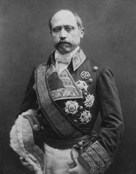 Retrato fotográfico del general Francisco Serrano.