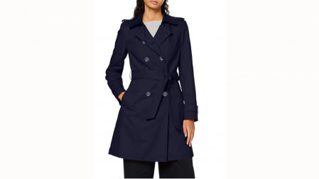 Gabardina corta con cinturón de Amazon Find