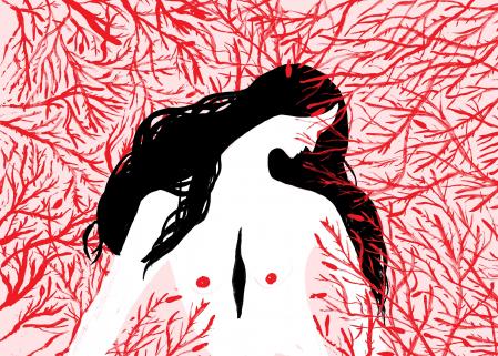 Ilustración de Alejandra Acosta para el libro de poemas 'Inesperadas'