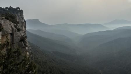 Paisaje de Rupit en la zona del Salt de Sallent.