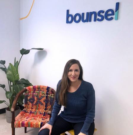 Pilar Prados, en las oficinas de Bounsel, su empresa en València