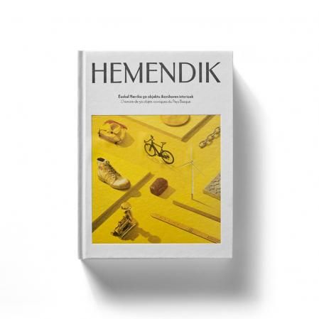 Portada de la publicación Hemendik, que recopila 50 objetos y elementos icónicos del País Vasco.