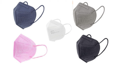 Mascarillas de colores variadas