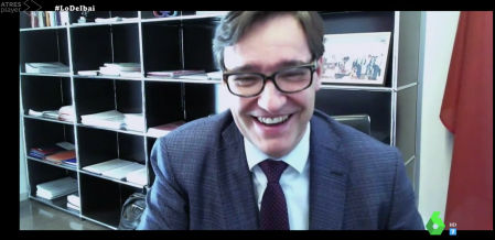 Salvador Illa ha atendido al streamer y a Évole encantado