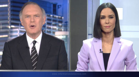 Alba Lago se estrena junto a Pedro Piqueras en Informativos Telecinco