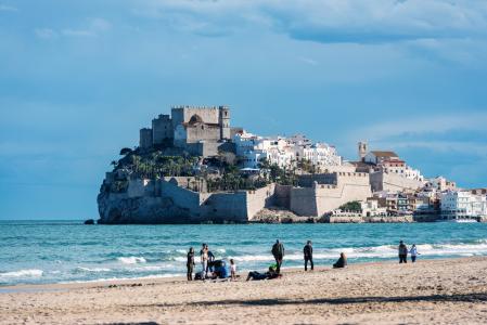 Playa y ciudad fortificada de Peñíscola