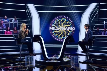 Bibiana Fernández, durante la grabación del programa