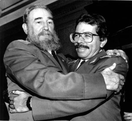 Fidel Castro y Daniel Ortega