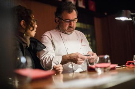 Albert Raurich y Tamae Imachi en Dos Pebrots