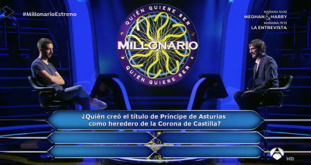 El cómico ha logrado llegar hasta la pregunta número 13 de '¿Quién quiere ser millonario?'