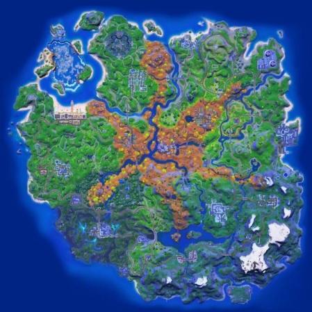 Imagen del nuevo mapa de Fortnite