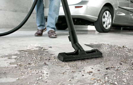 El aspirador Kärcher WD3 se puede usar en seco o húmedo sin tener que cambiar nada.