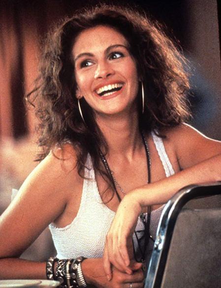 Julia Roberts luciendo su sonrisa en 'Pretty Woman', el filme con el que saltó a la fama
