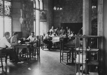 Oficina de defensa del patrimonio artístico de la Generalitat, donde se recibieron y documentaron las obras de arte incautadas