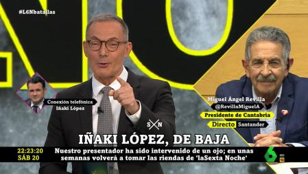 Iñaki López explicó a la audiencia de 'La Sexta Noche' que estará de baja por un tiempo por culpa de un desprendimiento de retina