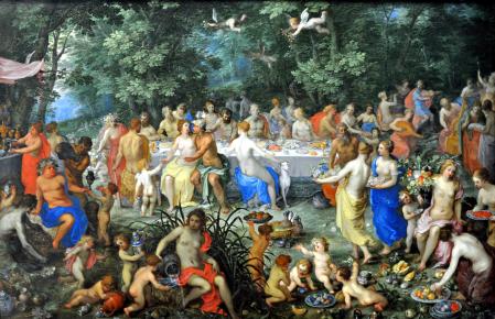 La boda de Tetis y Peleo por Brueghel y Van Balen