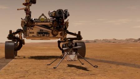 Perseverance documentará mientras las maniobras del pequeño helicóptero