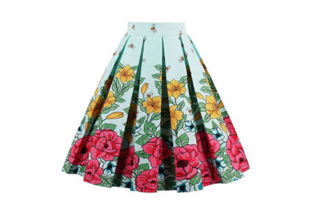 Falda plisada ‘vintage’ de Eudolah