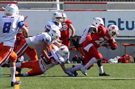 Una jugada realizada por los Terrassa Reds.