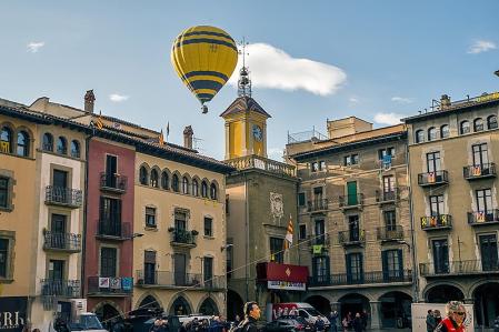 Globos en el Mercat del Ram de Vic.