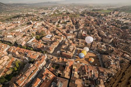 Globos en el Mercat del Ram de Vic.