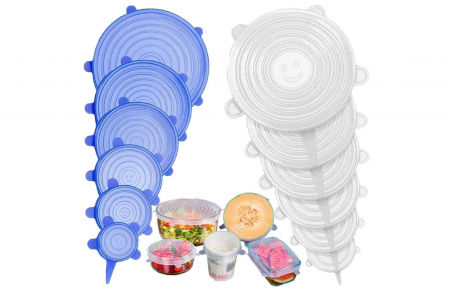 Tapas de silicona ajustables Stone TH (Juego de 12 tapas)